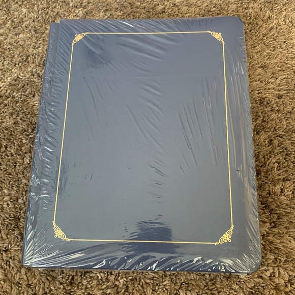 Creative Memories Navy Blue Scrapbook Photo Picture Memory Album Book 11.5x 9.5 - Picture 1 of 5